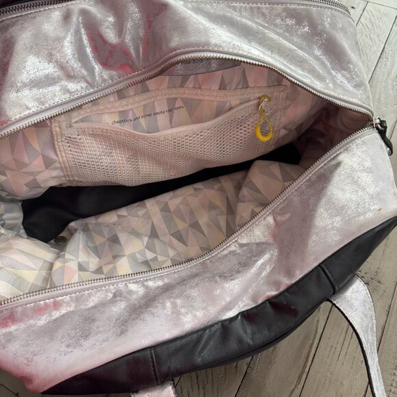 Lululemon Urban Sanctuary Bag Silver Black Metallic - Picture 11 of 11